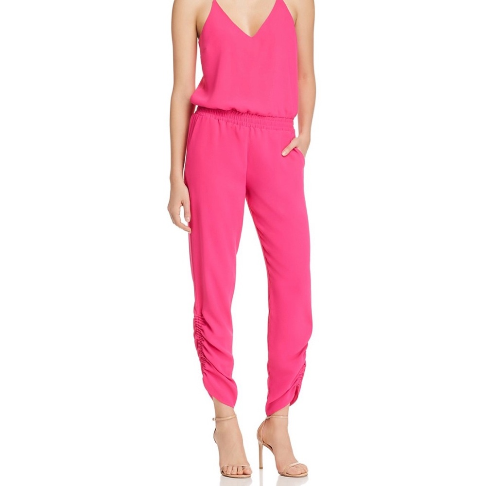Amanda Uprichard Fuchsia Jumpsuit